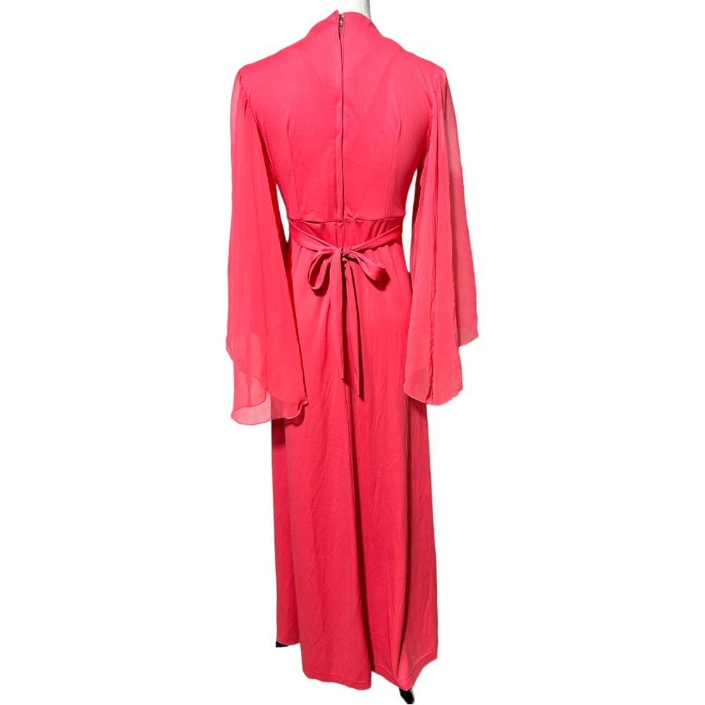 Elegant Pink and Cream Maxi Dress - Picture 5 of 5